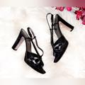 Coach Shoes | Coach Suede/Leather Platform Heel | Color: Black | Size: 8