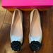 Kate Spade Shoes | Lightly Worn Kate Spade Ellie Ballet Flat With Original Box | Color: Black/Cream | Size: 10