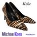 Michael Kors Shoes | Michael Kors Keke Pointed Heel 6 1/2 | Color: Black/Brown | Size: 6.5
