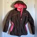 Columbia Jackets & Coats | Euc Girl’s Columbia Hooded Brown And Pink Jacket C | Color: Brown/Pink | Size: Size 10-12