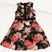 Disney Dresses | Disney Princess Black Floral Tank Pullover Dress Nwot - Size S | Color: Black | Size: S