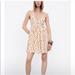 Zara Dresses | Boho Zara Flowy Polkadot Mini Dress * Nwt * | Color: Cream/Orange | Size: L