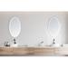 Modern Mirrors VENUS OVAL LIGHTED BATHROOM VANITY MIRROR Metal | 32 H x 70 W in | Wayfair MM9-7032