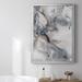 Ivy Bronx Marble Trance Premium Framed Canvas - Ready To Hang Canvas, Solid Wood in Gray/White | 30.5 H x 22.5 W x 1 D in | Wayfair