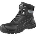 PUMA Safety Men's Conquest 7" Work Boot Soft Toe Slip Resistant Waterproof EH, Black, 11 UK