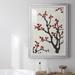 Red Barrel Studio® Red Berry Branch II Premium Framed Print - Ready To Hang Paper, Solid Wood in Black/Red | 42.5 H x 30.5 W x 1 D in | Wayfair