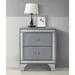 Mercer41 Glorie Monica Velvet Nightstand Assembled Wood/Upholstered in Gray | 24 H x 20.25 W x 16 D in | Wayfair F8C08D6D15ED4DB2B59468D7E7ADF725