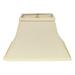 HomeRoots 470009 16 in. Ivory Rectangle Bell No Slub Lampshade Egg