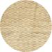 Ahgly Company Indoor Round Contemporary Brown Gold Solid Area Rugs 8 Round