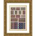 Owen Jones 11x14 Gold Ornate Wood Frame and Double Matted Museum Art Print Titled - Stained Glass 2 (1856)