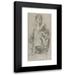 Paul-Jacques-AimÃ© Baudry 8x14 Black Modern Framed Museum Art Print Titled - Study for the Muse Thalia (19th Century)