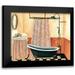 Hedy 14x12 Black Modern Framed Museum Art Print Titled - Bath time I