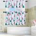 Yipa Slot Top Thermal Insulated Short Window Curtain Christmas Half Window Drape Xmas Cafe Tier Kitchen Scarf Bathroom Valance Christmas Tree Snowman 1 W:53 x L:18 -1pc