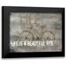 Rae Marla 14x12 Black Modern Framed Museum Art Print Titled - Life is a Beautiful Ride