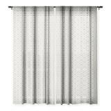 Society6 Heather Dutton Solstice Stone Single Panel Sheer Window Curtain 50 x 64