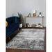 Unique Loom Larvotto Sofia Rug Dark Gray/Ivory 8 x 10 Rectangle Floral Bohemian Perfect For Living Room Bed Room Dining Room Office