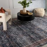 Rug Branch Transitional Persian Blue Brown Indoor Area Rug - 5x7