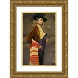 Edward OkuÅ„ 11x14 Gold Ornate Wood Frame and Double Matted Museum Art Print Titled - Self-Portrait in a Spanish Costume (1911)