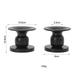 Yannee Taper Candle Holder Set of 2 Metal Candle Holders for Pillar Candles Black Can