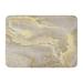 LADDKE Beige Abstract Marble Brown Wood Antique Doormat Floor Rug Bath Mat 23.6x15.7 inch