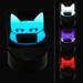 Judgmental Cat Wearing Mask LED Night Light Sign 3D Illusion Desk Nightstand Lamp