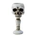 SAYOO Skull Candle Holder Vintage Skeleton Candlestick Tea Light Cup for Home Party Decoration