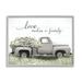Stupell Industries Love Makes Family Flower Blossom Filled Truck Graphic Art Gray Framed Art Print Wall Art Design by Lori Deiter