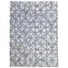 Wool / Silk Dark Grey Rug 9X12 Modern Hand Knotted Scandinavian Abstract Large