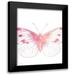 Ball Susan 12x14 Black Modern Framed Museum Art Print Titled - Pink Butterfly III