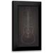 Rader Lauren 9x14 Black Modern Framed Museum Art Print Titled - Acoustic Guitar Blueprint