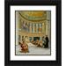 Jean-Joseph-Benjamin Constant 15x18 Black Ornate Wood Framed Double Matted Museum Art Print Titled - Saint John Chrysostom Exiled by the Empress Eudoxia