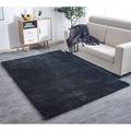 132 x96 Ultra Soft Fluffy Rugs Indoor Modern Shaggy Area Rugs Fluffy Living Room Carpets for Bedroom Nursery Floor Carpets Soft Luxury Rug Hand Tufted Shag Area Rug Gray