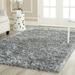 SAFAVIEH Malibu Marina Confetti Polyester Shag Area Rug Silver 3 6 x 5 6