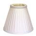 HomeRoots 470085 4 in. White Slanted Pleat Chandelier Silk Lampshades - Set of 6