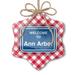 Ornament Printed One Sided Sign Welcome To Ann Arbor Christmas 2021 Neonblond