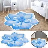WOXINDA Heat Transfer 3D Shaped Flower Floor Mat Sofa Bedroom Living Room Carpet