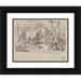 Narcisse-Virgile Diaz de La PeÃ±a 24x19 Black Ornate Framed Double Matted Museum Art Print Titled: Sketch of a Composition