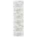 SAFAVIEH Fontana Shag Darian Abstract Plush Runner Rug Ivory/Teal 2 3 x 12