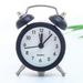 Alarm Clock 3 inches Alarm Clocks Analog Clock Loud Alarm Clock for Sleepers Battery Operated for Living Room Bedroom Bedside Desk Gift Clock