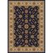 1592-1085-NAVY Como Rectangular Navy Blue Traditional Italy Area Rug 5 ft. 3 in. W x 5 ft. 3 in. H