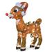 Xingqing Christmas Deer Decoration with Light String Rudolph Acrylic Romantic Holiday Ornament