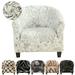 KBOOK Stretch Tub Chair Covers Printed Club Chair Slipcover Furniture Protector