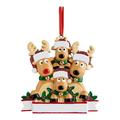 Christmas Tree Ornament Personalized Reindeer Family of 2 3 4 5 6 & 7 Cute Deer Holiday Winter Gift Year Durable Family Decorations (Family of 4)