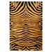 SAFAVIEH Soho Eglantine Animal Striped Wool Runner Rug Black/Brown 2 6 x 8