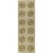 SAFAVIEH Soho Leanne Geometric Wool Runner Rug Beige/Gold 2 6 x 8