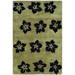 SAFAVIEH Soho Liam Floral Wool Area Rug Sage/Black 2 x 3