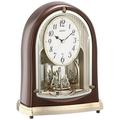 Seiko Clock Table Clock Standard Radio Clock Twin Pa Brown Metallic BY239B SEIKO// Movement