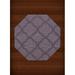 Dalyn Dover Area Rug DV8 Dv8 Viola Quaterfoil Trellis 8 x 8 Octagon