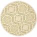 SAFAVIEH Chelsea Hollie Geometric Wool Area Rug Beige/Green 5 6 x 5 6 Round