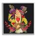 Stupell Industries Traditional Floral Motif Heart Palm Love Phrase Framed Wall Art 12 x 12 Design by Erika C. Brothers